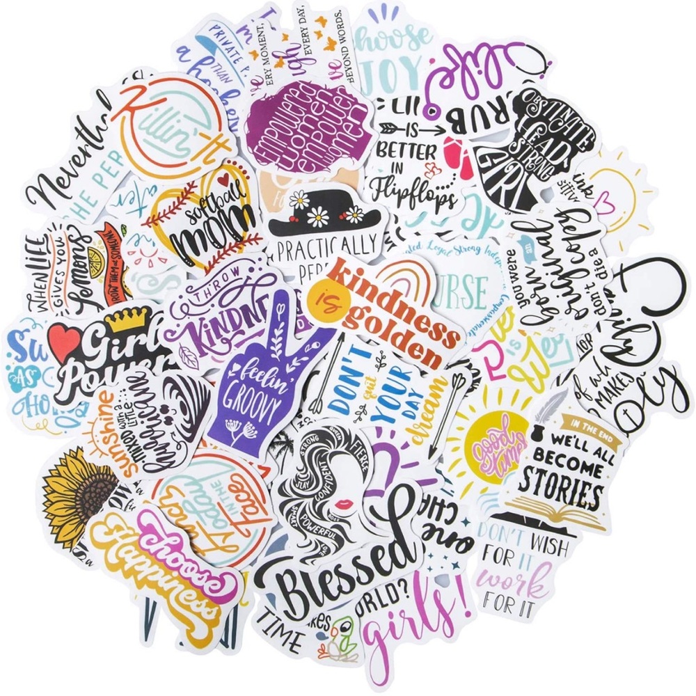 Inspirational Motivational Stickers 12 Vinyl Stickers - Mystery Bundle